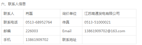 江蘇南通發(fā)電有限公司0669輸灰空壓機(jī)壓力調(diào)節(jié)閥詢價(jià)