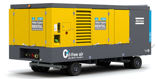   Atlas Copco specialty rental's compressors comply with EPA and save on stack testing